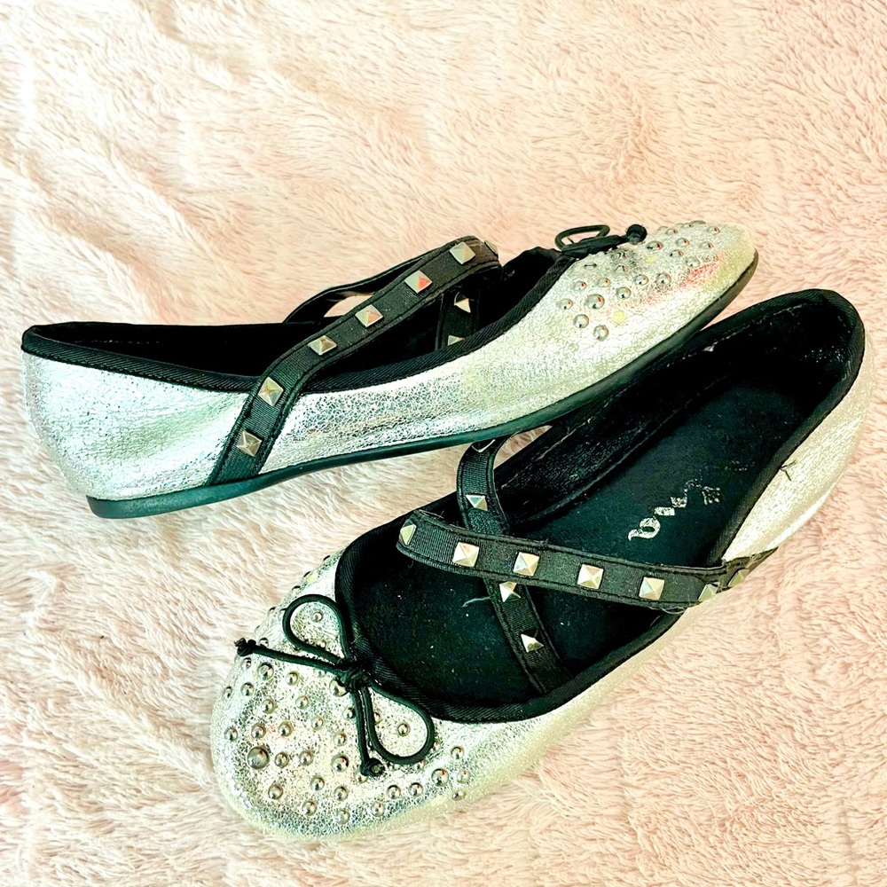 Sam Edelman Silver Studded Flats